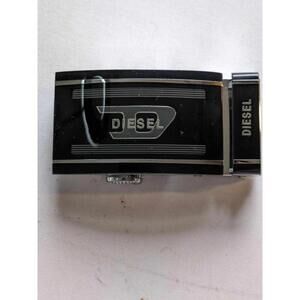 Diesel Black Chrome Rachet Belt Buckle-Just Buckle